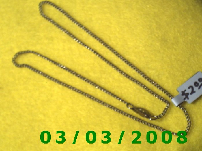 18" Silver Necklace (007)