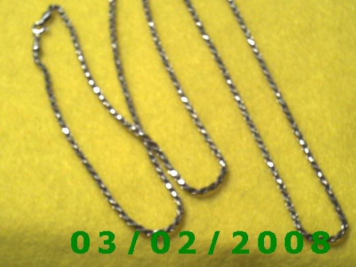 30" .925 Silver Italy Necklace (003)