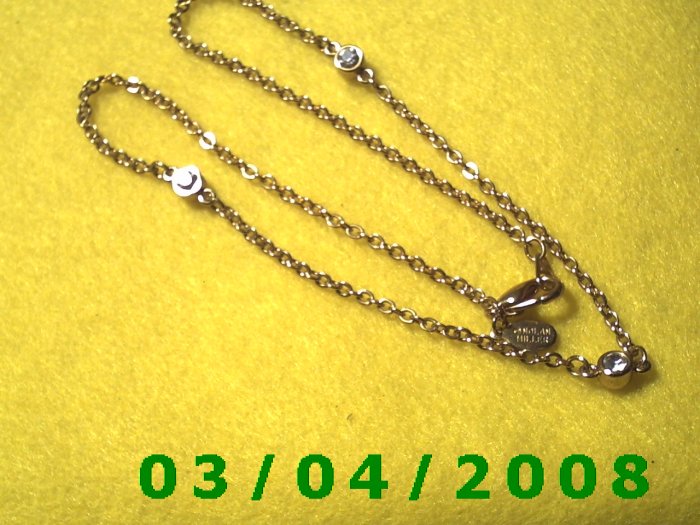 18" Gold Plated Necklace by Nolan Miller (059)
