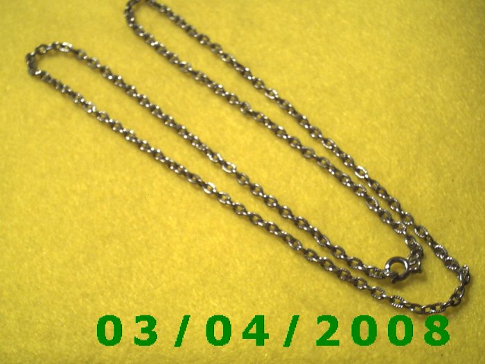 25" Silver Necklace (027)