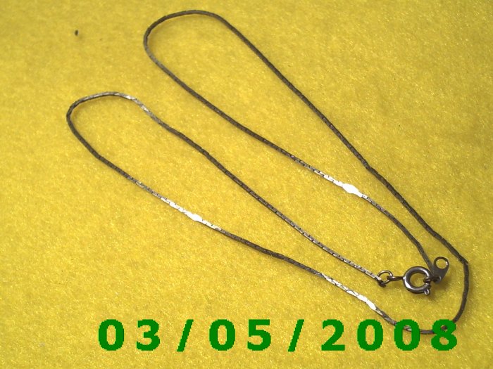 18" Silver Necklace (022)