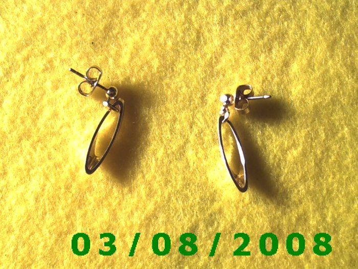 Gold Plated Pierced Earrings (011)