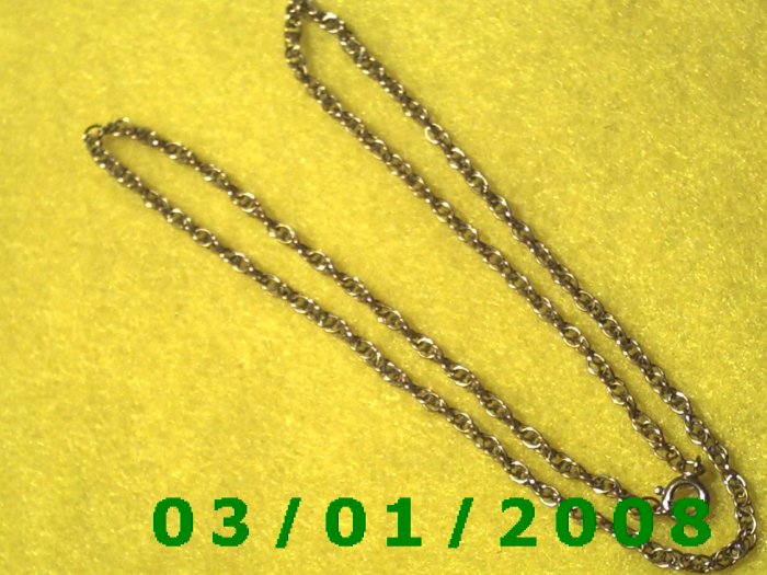 16" Gold Plated 50's Necklace (004)