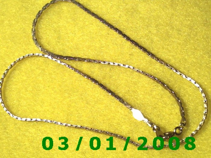 Vintage 16" Gold Plated 50's Necklass (008)