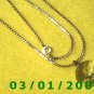 Vintage 20" Gold Plated 50's Necklass w/charm (014)