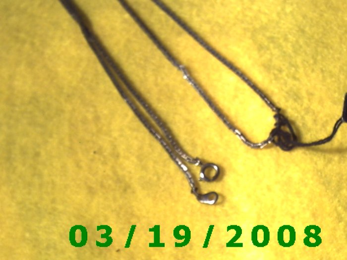 23 1/2" 2mm Silver Necklace (015)