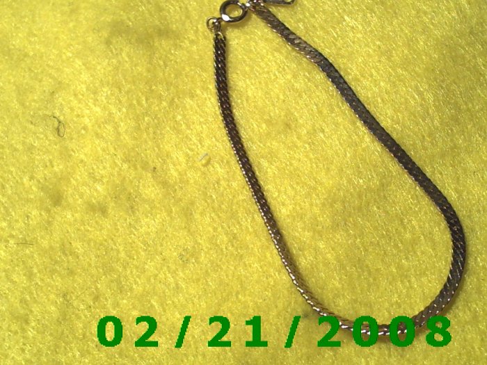 Vintage 7 1/2" Gold Plated 50's Bracelet (008)