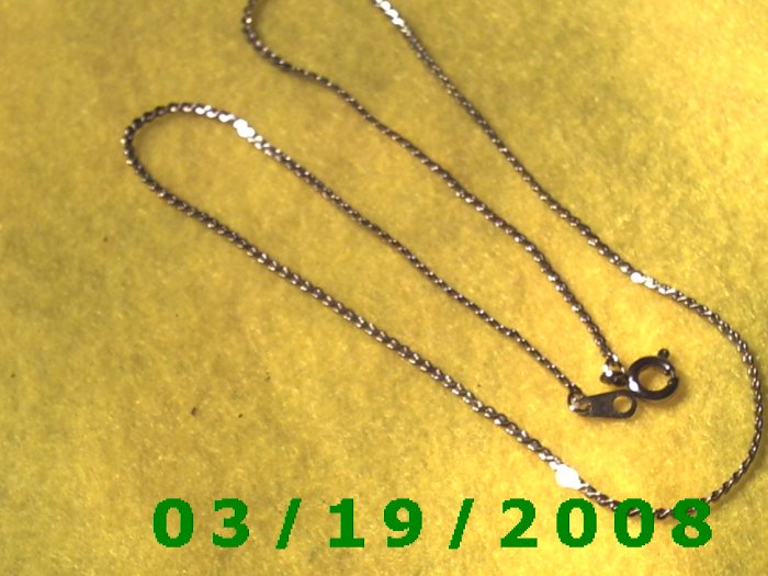 15" 2mm Gold Necklace (E-3002)