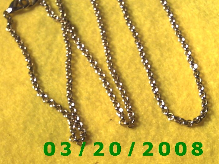 30" 3mm Gold Necklace (E-4001)