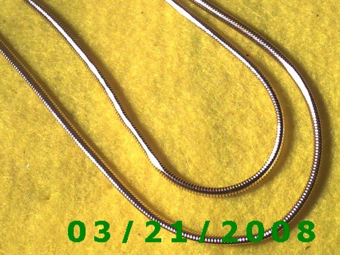 18" 3mm 2 Strand Gold Necklace, Adjustable (E-4015)