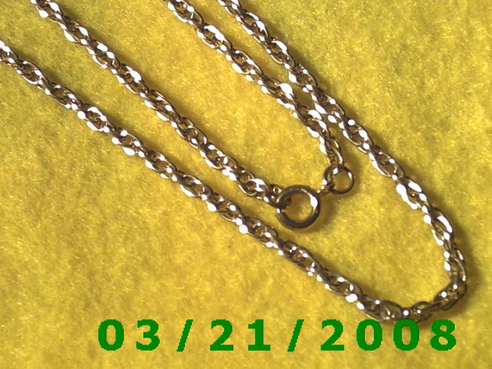 24" 4mm Gold Necklace (E-4021)