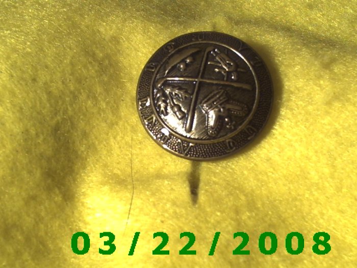 1 1/4" Bronze Button, Plastic (R001)