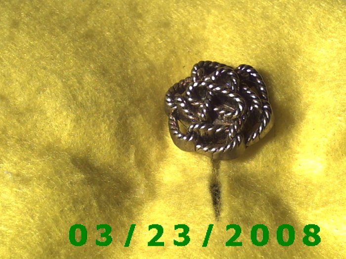 1" Gold Button Cover (plastic) (R020)