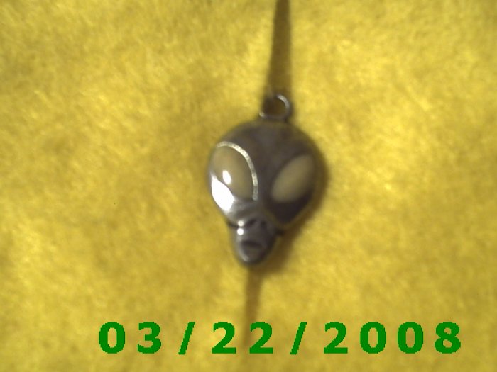 9/16 x 1" Silver Marsian pendant (R012)