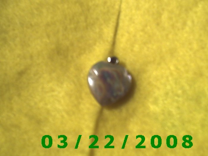 1/2" Stone Heart Charm (R017)