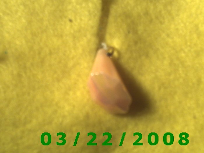 3/4" Pink Faceted Charm (R023)