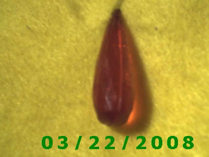1/2 x 1 1/2" Ruby Crystal Charm (R047)