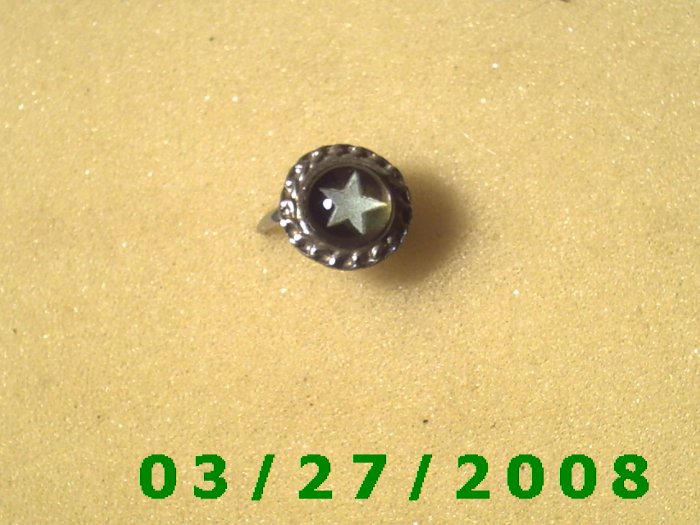 Mood Rings Adjustable (Glow in the Dark).....(Star) (001)