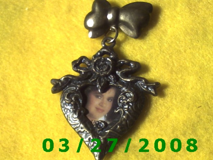 Bronze Heart Picture Frame Pin (003)