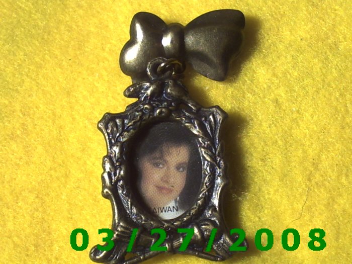 Bronze Oval Picture Frame Pin (004)