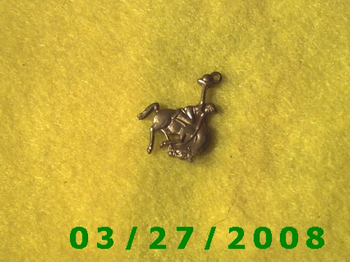 Brass Cowboy Bucking Bronc Charm (035)