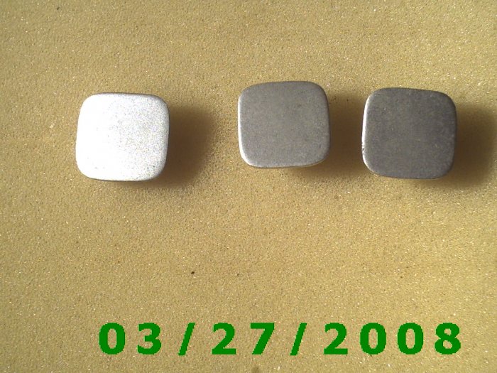1 trio Silver Cuff Links engraveable (026)