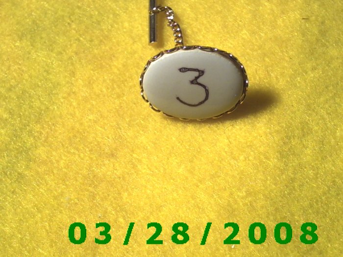 White n Gold Lapel Pin (005)