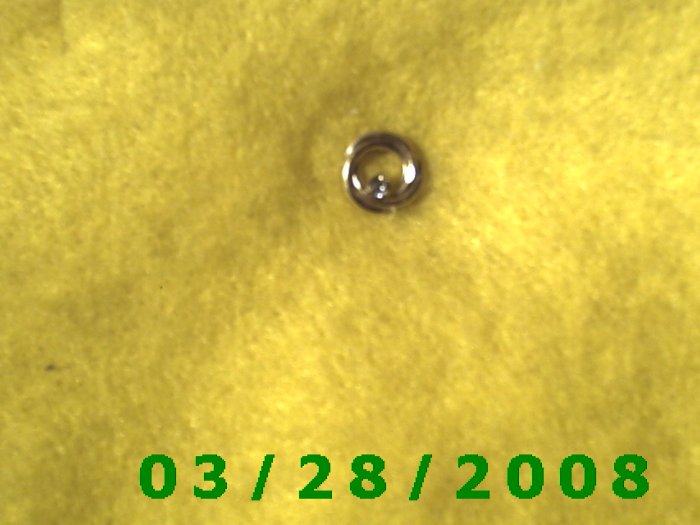 Gold w/clear stone Lapel Pin (006)