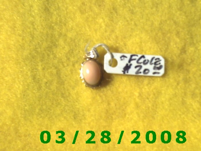 14K Gold Charm w/stone (021)