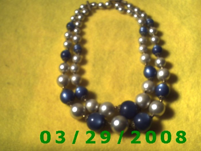 18" Double Strand Pearl Necklace (003)