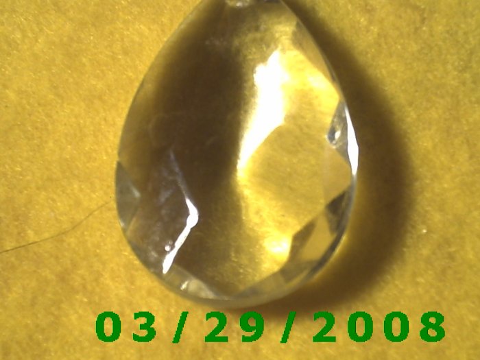 Large Crystal Tear Drop Charm (005)
