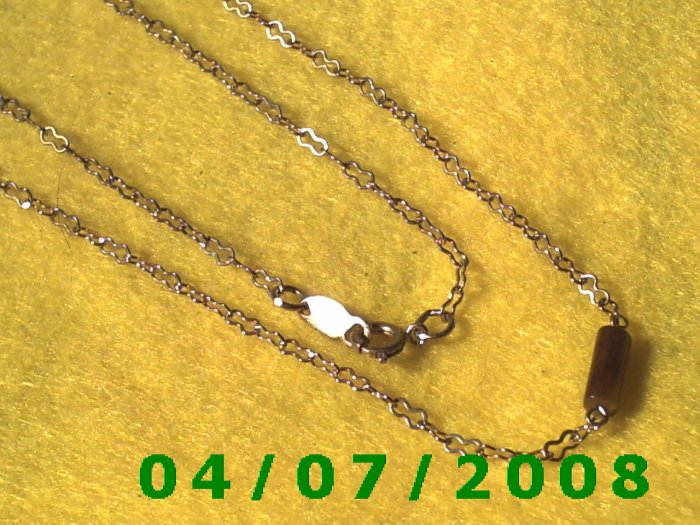 Gold Necklace w/Beads E5043