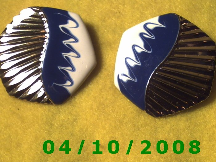 Silver Pierced Earrings Q008