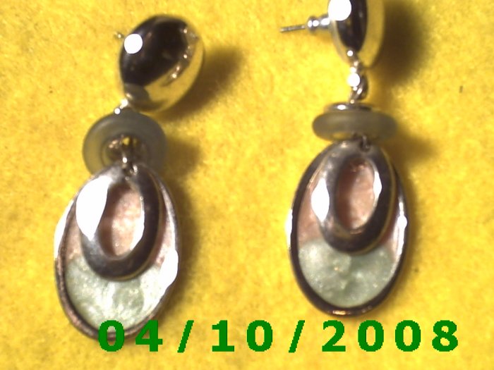 Silver Pierced Earrings Q013