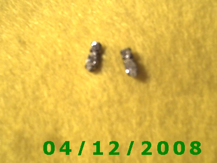 Silver Rhinestones Pierced Earrings Q1002