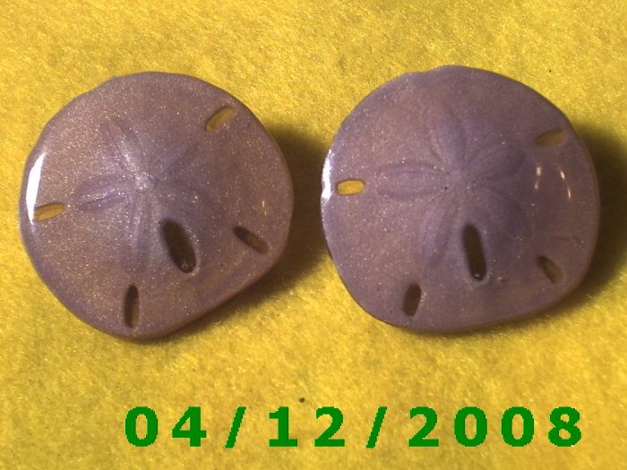 Sand Dollar Pierced Earrings Q1016