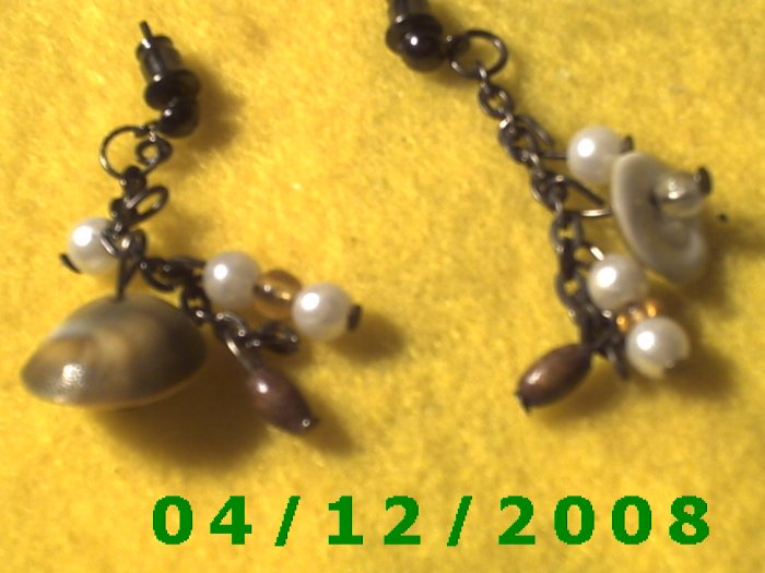 Beads Pierced Earrings. Q1020