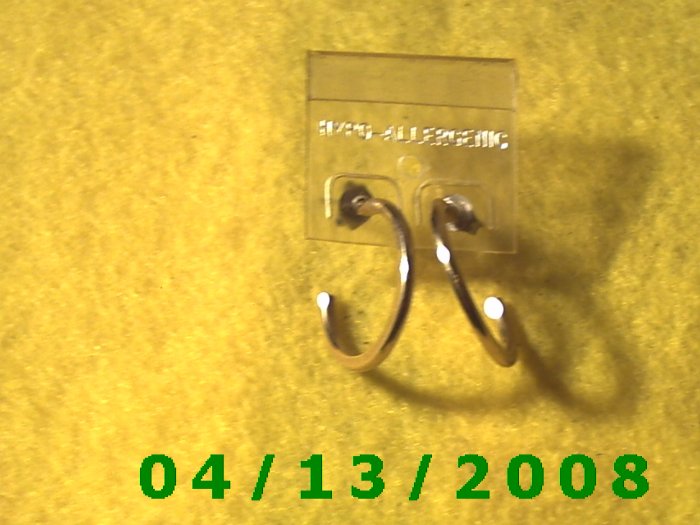 Hoop Gold Pierced Earrings Q2025
