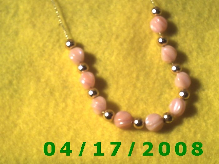 Beads Gold Cord Necklace E3007