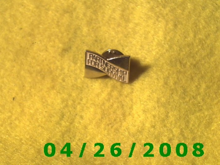 Partnership for Survival Hat Pin 133