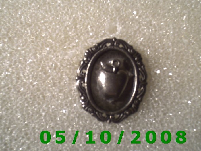 Silver Framed Apple Pin (100)
