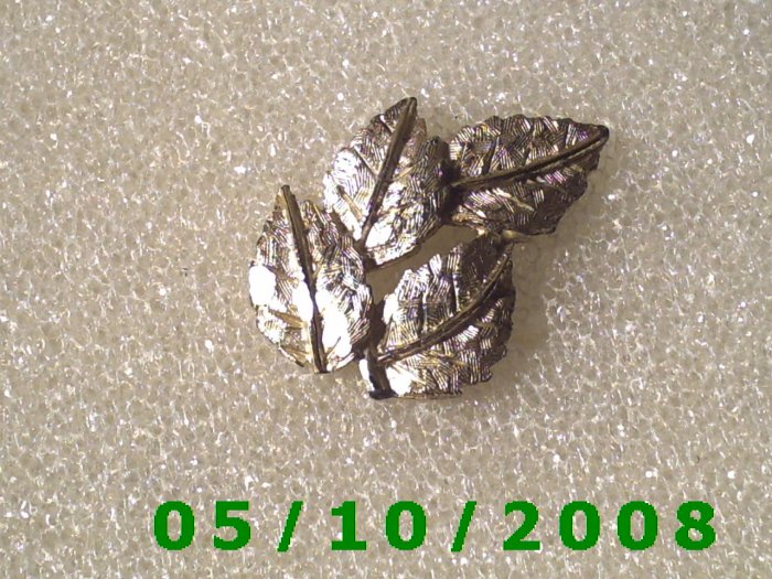 Silver Leaves Pin A081