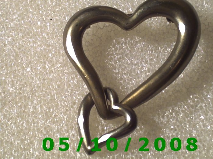 Silver Hearts Pin 027