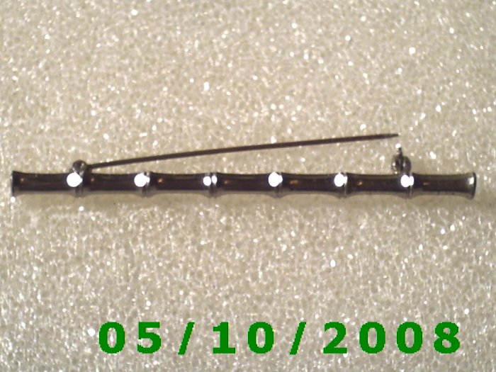 Silver Bamboo Pin