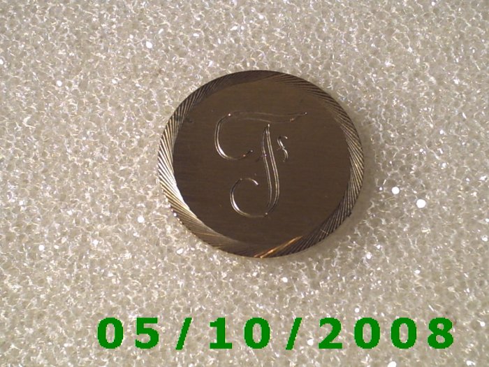Silver Letter F Pin