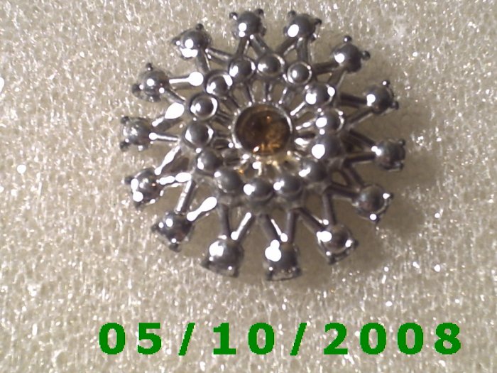 Silver w/Topaz Stone Pin