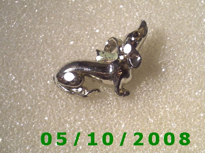 Silver Dog Pin