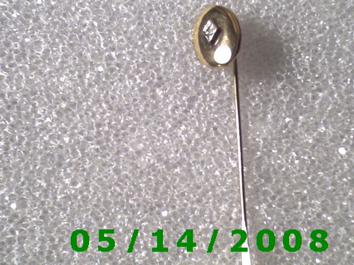 Gold Stick Pin and Locket with Diamond......... B052