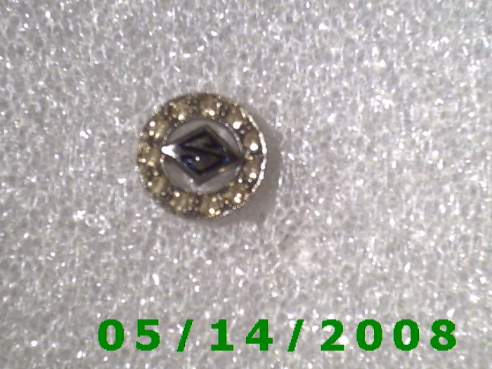Silver S n Rhinestones Pin (BB001)