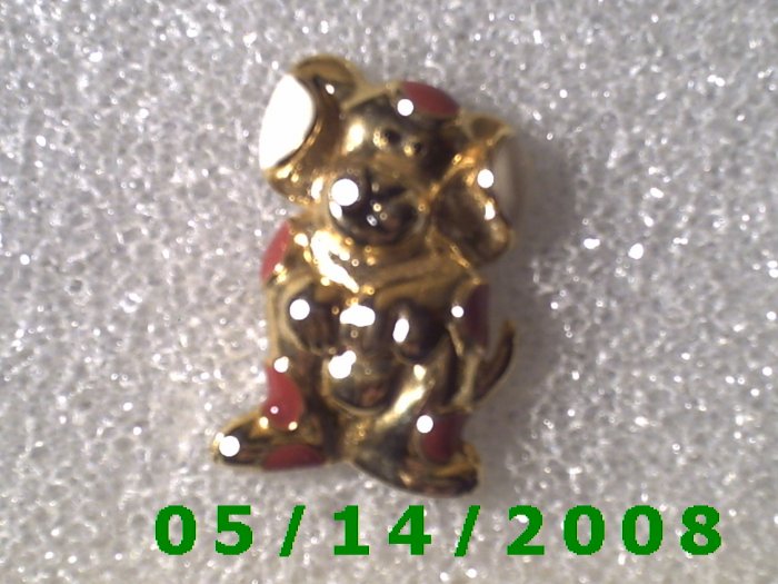 Gold Dog Pin B036